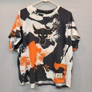 Under Armour UA x Project Rock Shirt Brahma Bull Short Sleeve Womens Large